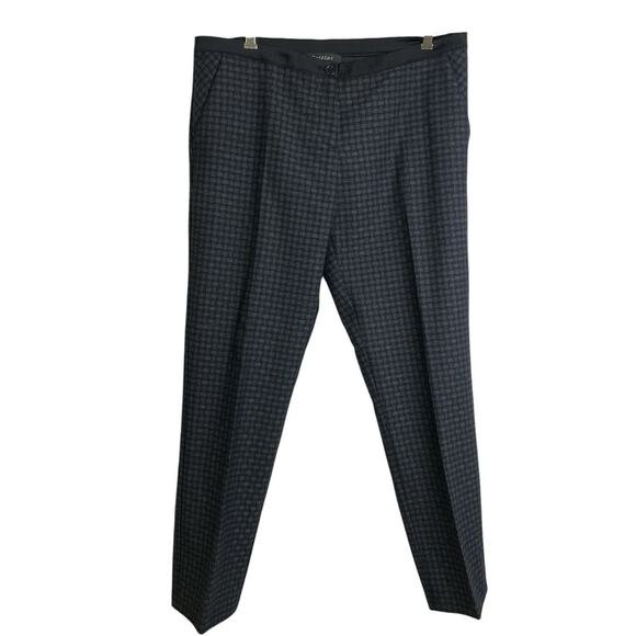Cotelac Pants - Women's Black Checkered Wide Leg Pants